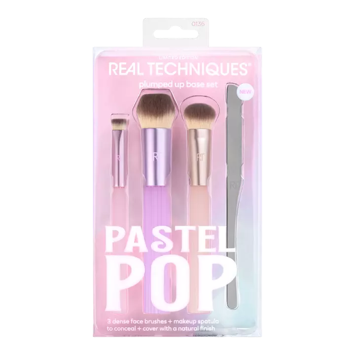 Pastel Pop Plumped Up Base Makeup Brush Set