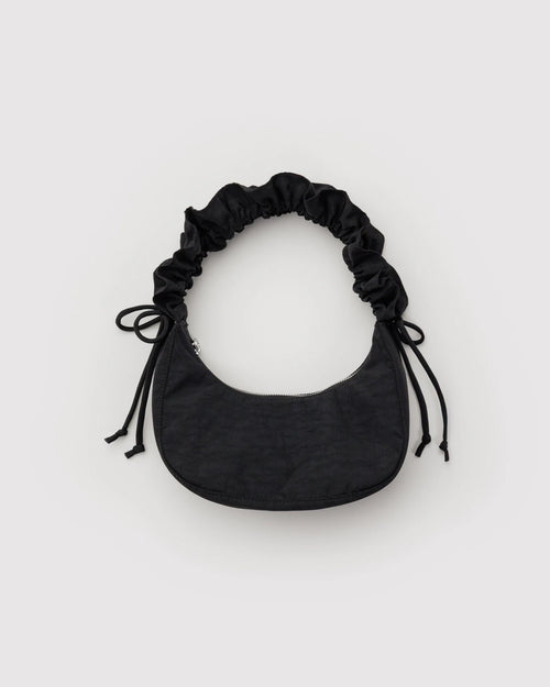Mini Ruffle Crescent Bag