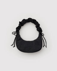 Mini Ruffle Crescent Bag
