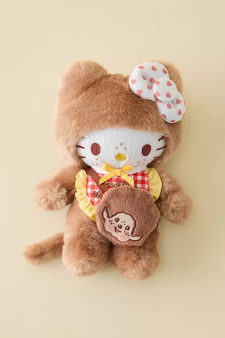 Hello Kitty X Monchhichi Plushie Keychain