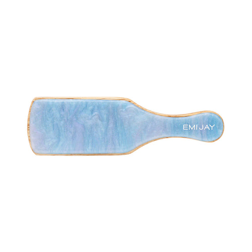 Mini Boar Bristle Hair Brush in Blue sugar