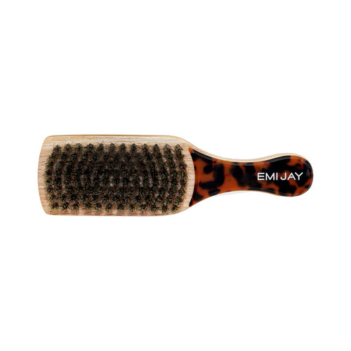 Mini Boar Bristle Hair Brush in Tortoise