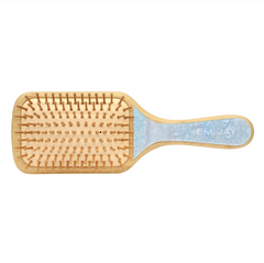 Bamboo Paddle Hair Brush in Blue Sugar