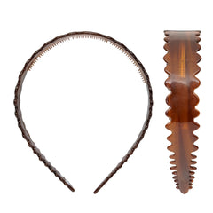 STARLET HEADBAND IN SCALLOPED AMBER