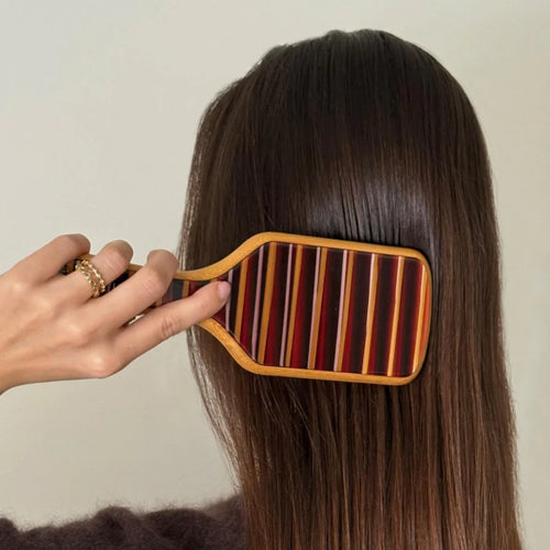 BAMBOO PADDLE BRUSH IN NIGHTCAP