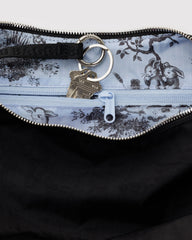 Popper Strap Medium Nylon Crescent Bag