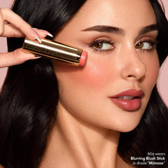 Blurring Blush Cream to Powder Lip and Cheek Stick