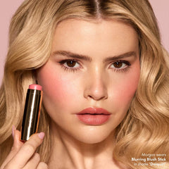 Blurring Blush Cream to Powder Lip and Cheek Stick