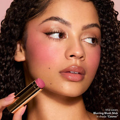 Blurring Blush Cream to Powder Lip and Cheek Stick