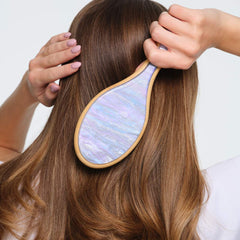 Flat Hair Brush in Blue Sugar