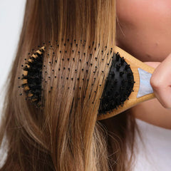 Flat Hair Brush in Blue Sugar
