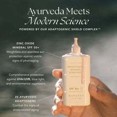 Radiant Rani Daily Brightening Mineral Sunscreen, SPF 50+ with Saffron