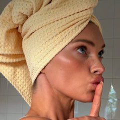 Heavenly Hair Towel in Buttercup