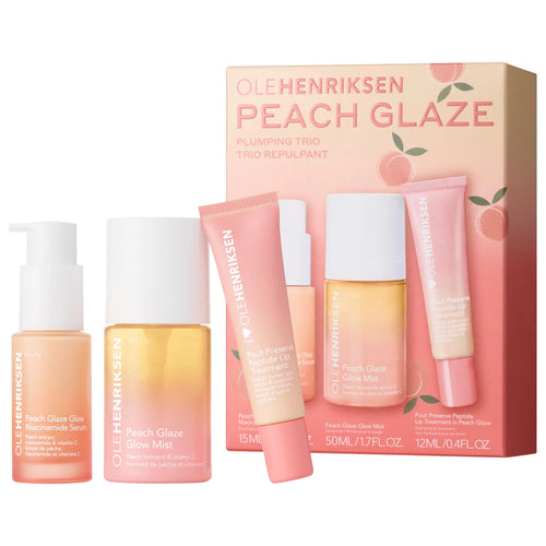 Peach Glaze Plumping Trio with Niacinamide and Vitamin C