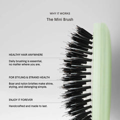 The Mini Dual-Bristle Boar Hair Brush No. 001 for All Hair Textures