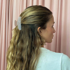 Sweetheart Hair Claw Clip in Blush Drop